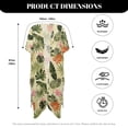 thumbnail image 6 of FKELYI Tropical Leaf Flower Print Kimono Coverups for Women Soft Beach Cover Up Half Sleeve Summer Cardigan Bikini Cover Ups Resort Wear Casual Cruise Outfits, 6 of 6