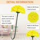 thumbnail image 2 of 50 Pcs Marigold Flower Heads Bulk Artificial Flowers with Stems DIY Marigold Garland Day of The Dead Decoration Dia De Los (Yellow,2.4 Inch), 2 of 4