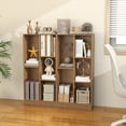 thumbnail image 2 of Giantex 5-Cube Bookcase, Freestanding Bookshelf w/ 2 Anti-toppling Kits, Modern Storage Unit, Display Shelving, Natural, 2 of 8