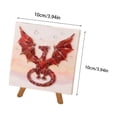 thumbnail image 4 of Dragon Sea Glass Art Kit for Adults, DIY Mosaic Craft Project with Dragon Pattern, Glass Pieces, Tweezers, Adhesive and Mini Easel, Creative Fantasy Art Gift, 4 of 6