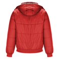 thumbnail image 4 of BXINGOHAI Men's Thicken Puffer Jacket Padded Waterproof Warm Winter Coat with Hood Today Red,L, 4 of 6
