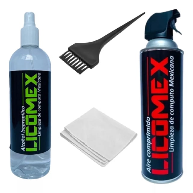 Kit de Limpieza Aire Comprimido Y Alcohol Isopropílico Licomex