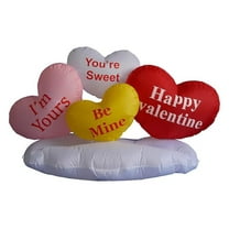 5 Foot Valentine's Inflatable & Cloud - Yard Blow Up Decoration, Romantic Valentines Gift for Couples, Idea