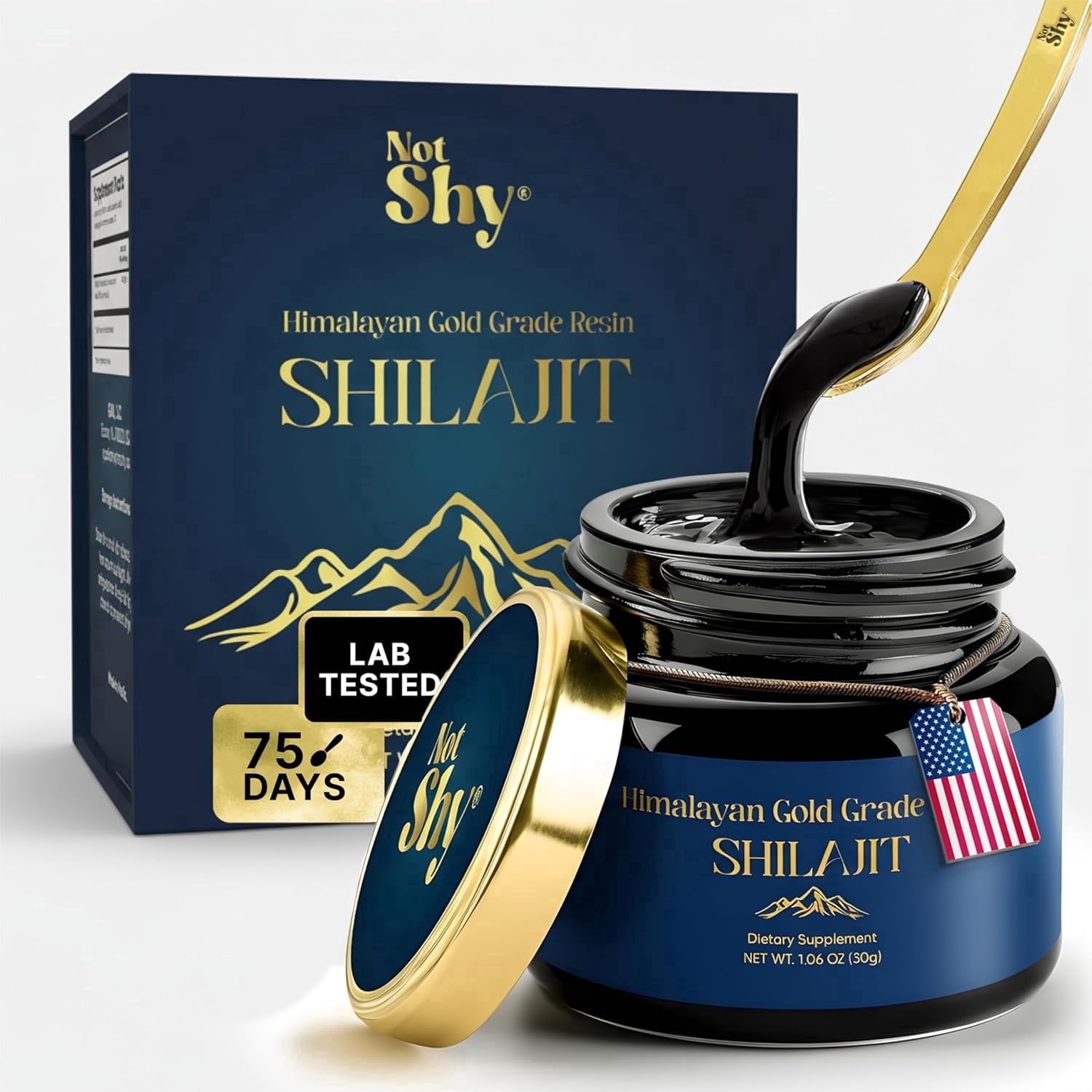 Not Shy Himalayan Shilajit Resin Gold Grade Pure Shilajit 1-Count 30g