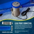 thumbnail image 5 of U.S. Pool Supply Above Ground Pool Hose Replacement 1.25" Diameter x 59" Long, 3 Pack - Blue Premium Pool Filter Pump Hoses Compatible with Intex 607, 637 Pumps, 330, 530, 1000GPH - 6 Metal Clamps, 5 of 7