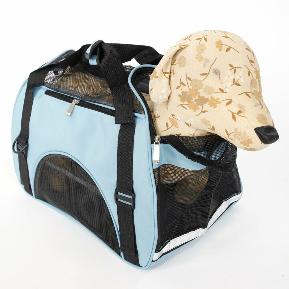 Pet Carrier Soft Sided Cat Dog Comfort Travel Tote Bag Airline Approved 