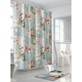 thumbnail image 3 of Shower Curtains Pink Floral Bath Curtain Farmhouse Blue Green Retro Waterproof Bathroom Shower Curtain Set with Hooks Decoration 72 x 72 Inches, 3 of 7