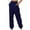 Dark Blue, variant on Buigttklop Pants for Women Women Casual Trousers High Waist with Pockets Long Pants