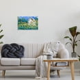 thumbnail image 2 of Tall Sunflowers Country Barn Landscape Painting Unframed Art Print Wall Art, 2 of 6