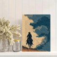 thumbnail image 2 of Minimalist Quote Cowboy Canvas Wall Art, Aged Paper Western Folk Art Home Decor, 2 of 8