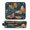 Teal and Orange Butterflies, variant on Hair Tool Organizer Bag with Heat Resistant Mat Removable Travel Storage Case for Hot Air Brushes Curling Irons Pink with Gold Butterfly