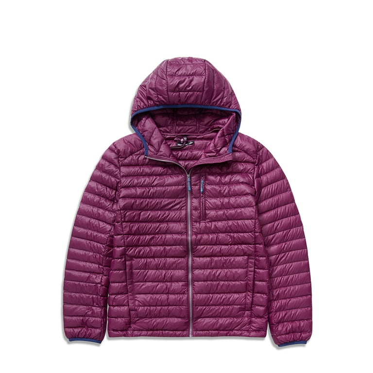 bossini Men s Light Weight Down Jacket Hooded Windbreaker Packable Puffer Jacket XL Walmart