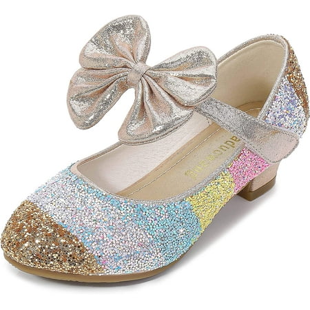 

Girls Dress Shoes Wedding Party Heel Mary Jane Princess Flower Shoes (Toddler/Little Kid/Big Kid)