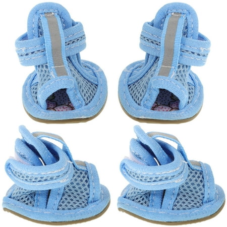 Worgeous 4 Pcs Doggy Shoes for Hot Pavement Pet Sandals Boots
