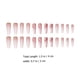 thumbnail image 2 of 24pcs Mujeres Nail Art Tips Decorative Fake Nails Cubiertas de uñas Arte de uñas parches, 2 of 6