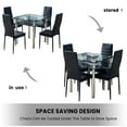 thumbnail image 4 of SESSLIFE Dining Chairs Set of 4, Black Dining Room PU Chairs, Dining Side Chairs for Home Kitchen Living Room, 4 of 10
