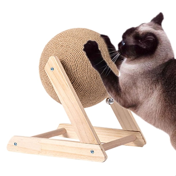 Pelota rascadora para de sisal natural, fácil de , para interiores, natural y , interactivo para tiempo de tiempo de tiempo de de 22x18x16cm Yinane pelota para rascar gatos