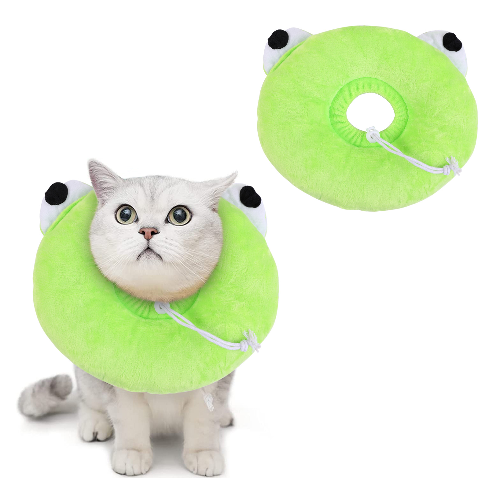 ASENKU Soft Cat Cone Collar，Adjustable Cute Cat Recovery Collar after