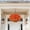 Orange, variant on Artificial Flower Hanging Basket Orange, Iron Hanging Planter with Coco Liner, Outdoor Indoor Decor, Rustic Floral Arrangement, Home Garden