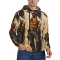 thumbnail image 2 of Xecao Vintage Style Elk Pattern Men's Adult Pullover Hoodie,Hooded Sweatshirt-Medium, 2 of 7