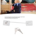 thumbnail image 2 of Cerraduras de seguridad para niños Ventana Puerta Cable Ventilador Bloqueo para niños Bloqueo de seguridad para bebés Limitador de apertura con llave para protección del bebé, 2 of 5