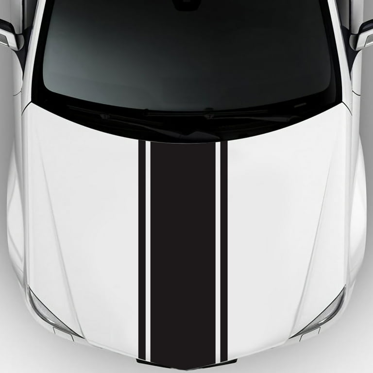 5pcs Universal Car Side Body Stripe Sticker DIY Decal Trim Hood