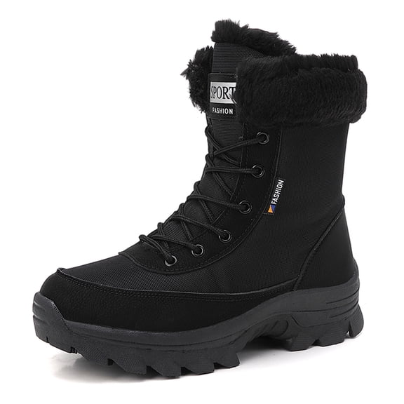 YOURDIARY Women Winter Snow Boots Ladies Warm Fur Lined Ankle Booties Outdoor Water Resistant Furry Shoes