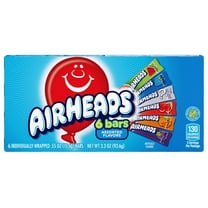Airheads Chewy Candy Bars Theater Box, Assorted Flavors, 6 Count
