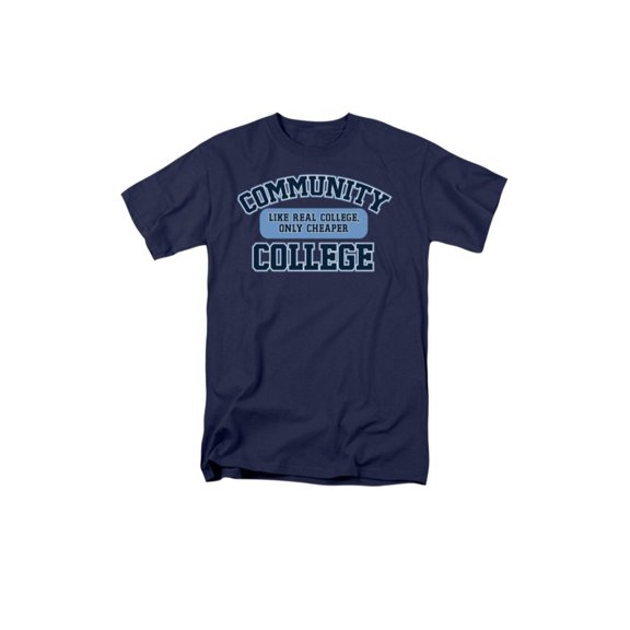 Community College Like Real College Funny Humorous College Saying Adult T-Shirt