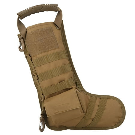 Nylon Tactic Stocking Storage Bag Outdoor Military Accessory Pouch Khaki