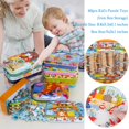 thumbnail image 2 of EQWLJWE Puzzle Toys 60PCS Iron Box Puzzles Cartoon Wooden Puzzles Toddler Children Learning Education Toy, 2 of 3