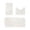White, variant on Bath Mats 3 Set, Bathroom Rug for 3 Pcs Toilet Mats Universal Soft Comfortable Water Absorption Non-Slip Thick Machine Washable Easier To Dry Bath Mats for Bathroom