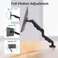 thumbnail image 5 of MOUNT PRO Monitor Arm for 22-32 inch Screens, Monitor Desk Mount, Adjustable Height, VESA Mount with Clamp & Grommet Bases, Holds to 19.8 lbs, 5 of 10