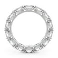thumbnail image 4 of Oval Shape Lab Grown Diamond Kendall Milgrain Eternity Ring For Women | 4 Carat IGI Certified 14K White Gold | FG-VS Quality Friendly Diamonds Eternity Ring Size 4.5, 4 of 5