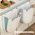 thumbnail image 4 of Kcavykas Kitchen Trash Can with Lid Foldable Wall-Mounted Kitchen Trash Can, Telescopic Hanging Storage Bin for Household and RV Waste Disposal Seasonal Savings for the Holidays, 4 of 6