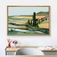 thumbnail image 2 of PixonSign Framed Canvas Print Wall Art Pastel Countryside Valley Landscape Nature Wilderness Illustrations Modern Art Decorative Minimal Rustic for Living Room, Bedroom, Office - 16"x24" Natural, 2 of 5