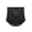 Black, variant on Women's High Waist Briefs Hook-and-Eye Front Closure Breathable Lace Trim Everyday Underwear