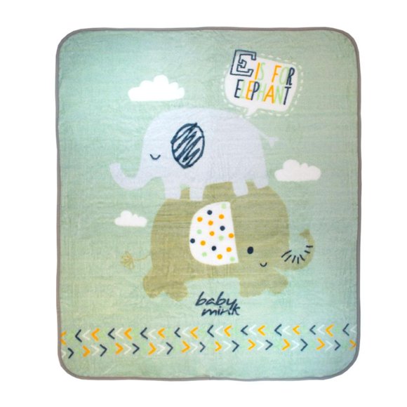 Edredón cunero Baby Mink Cunero Ligero Estampado Menta