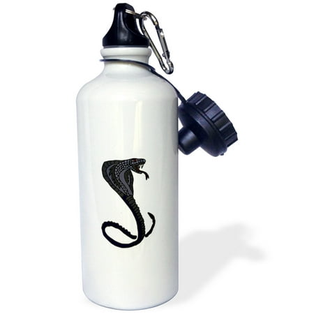 

3dRose Awesome Cobra Snake Sports Water Bottle 21oz