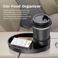 thumbnail image 2 of Portavasos portátil con bandeja para refrigerios para asiento de automóvil con organizador de platos, 2 of 6