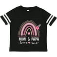 thumbnail image 3 of Inktastic Mimi and Papa Love Me Rainbow Girls Toddler T-Shirt, 3 of 5