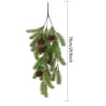 thumbnail image 2 of UFOUND 1PC Christmas Teardrop Large 30inch Winter Needles With Artificial Christmas Greenery Teardrop Wreath For Xmas Table And Door Decoration Hallowmas Decal, 2 of 7