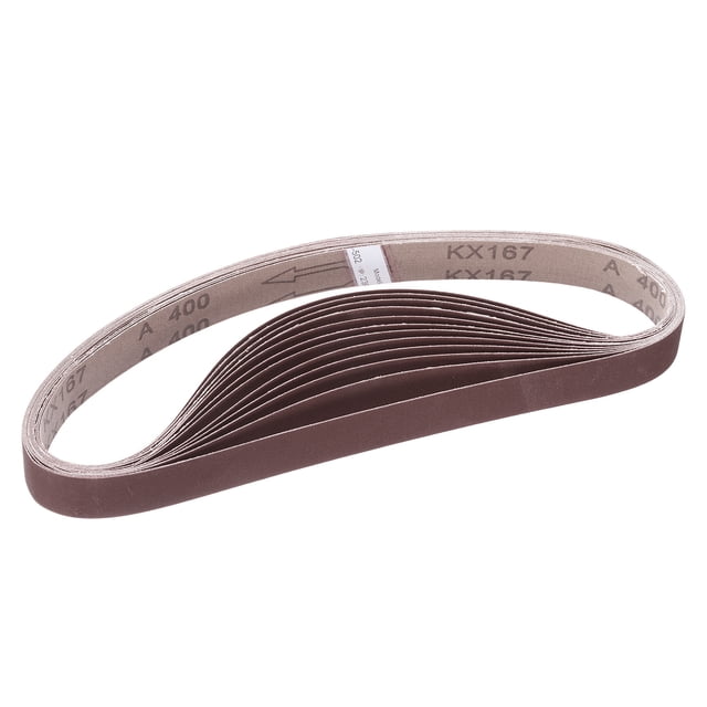 Uxcell 12 Piezas de Correas Abrasivas de Óxido de Aluminio de 400 Granos 1" x 30"