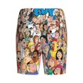 thumbnail image 5 of Family Guy Men's Short Pajama Pants Lightweight Daily Lounge Shorts Bottoms Sleepwear Cozy Soft Home Pajama Pants Shorts, 5 of 9