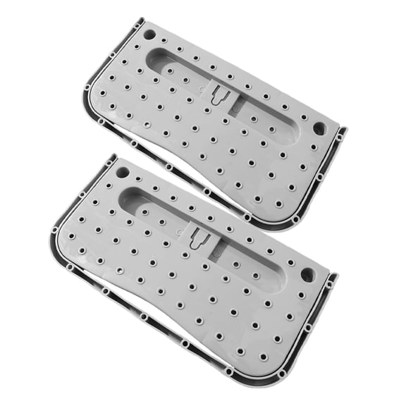 IBASETOY 2Pcs Space Saving Foldable Shoe Rack Wall Mounted Adhesive Holder for Slippers and Boots
