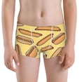 thumbnail image 5 of Yiaed Hot Dogs Print Boys' Boxer Briefs Cotton Casual Stretch Comfort Boys Boxers - Kids Boxer Briefs Underwear for Boys (6-18)-X-Small, 5 of 5