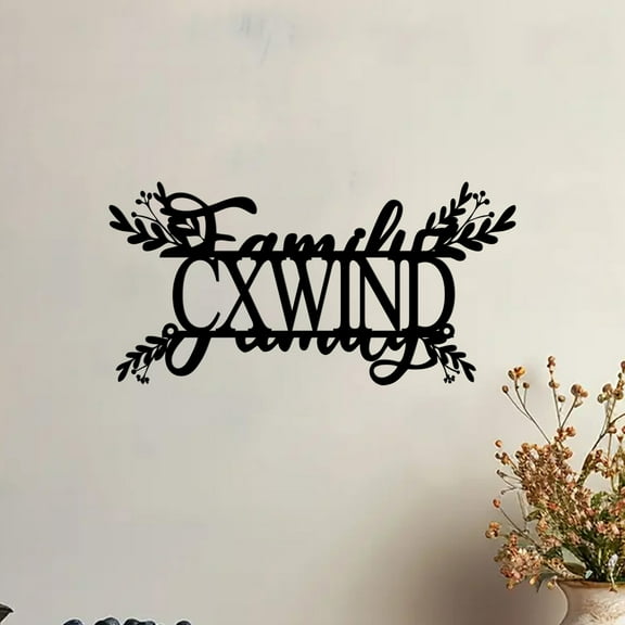 Custom Last Name Sign, Personalized Metal Wall Art, Custom Family Name Sign, Housewarming Gift, Metal Door Hanger