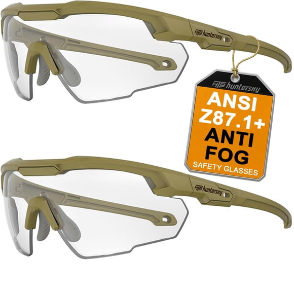 Gafas de seguridad HTS HUNTERSKY ajustables antideslizantes, 2 pares