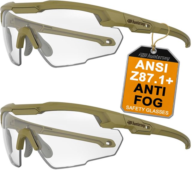 Gafas de seguridad HTS HUNTERSKY ajustables antideslizantes, 2 pares