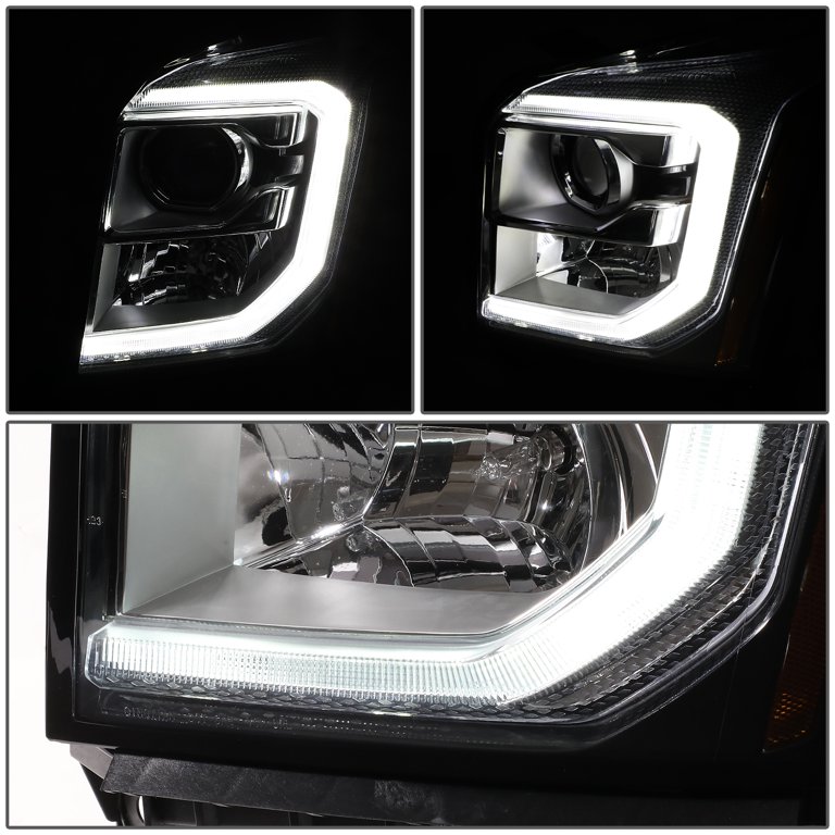 Driver Side HID Projector Headlight Assembly For 2015-2020 GMC Yukon - With LED DRL (OEM Style)